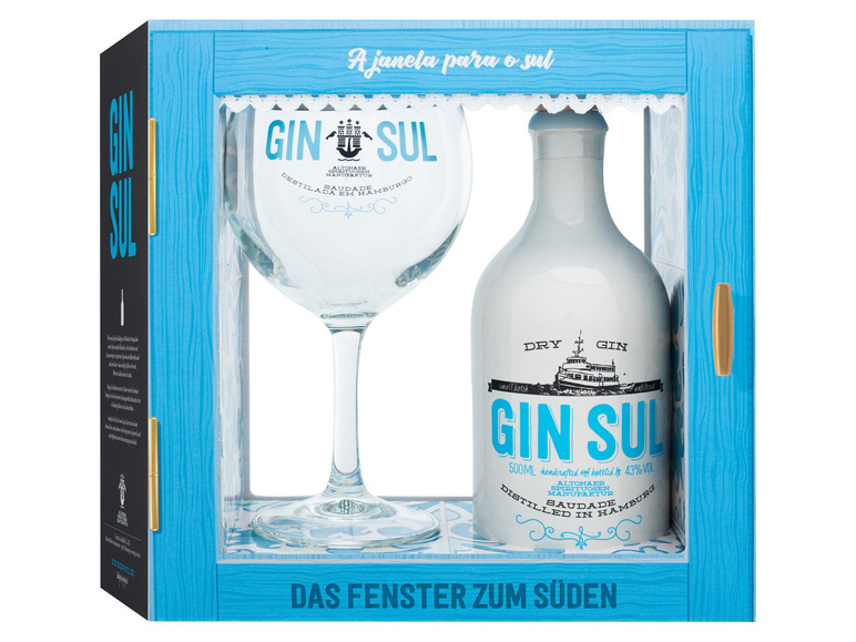 43% Vol Geschenkbox Gin mit Sul Gin Dry