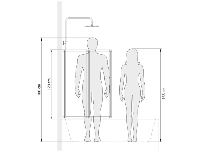 Gehe zu Vollbildansicht: Schulte Badewannenfaltwand, 3 mm Sicherheitsglas - Bild 61