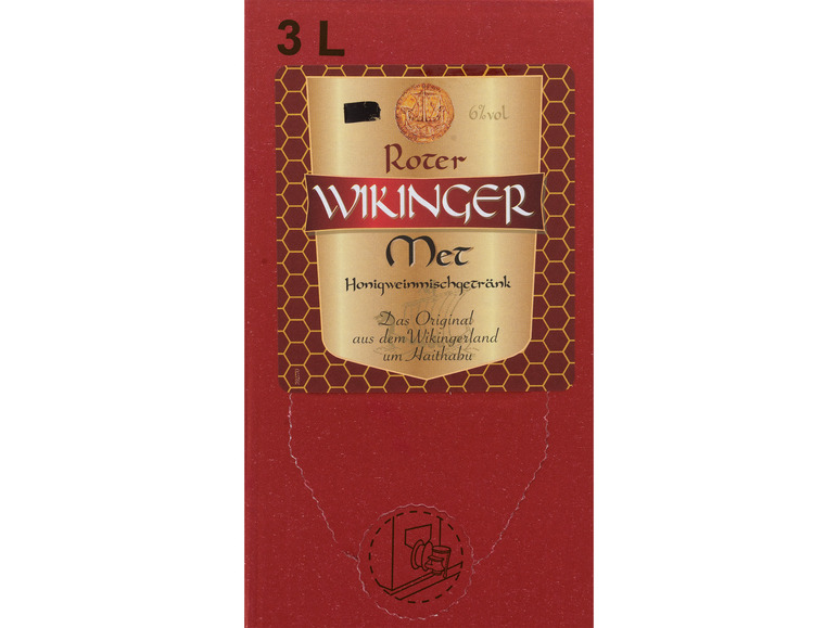 Roter Wikinger Met Vol 3,0-l-Bag-in-Box, 6% Honigweinmischgetränk