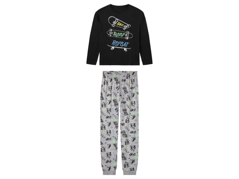 Gehe zu Vollbildansicht: pepperts!® Kinder Jungen Pyjama mit Textildruck - Bild 7