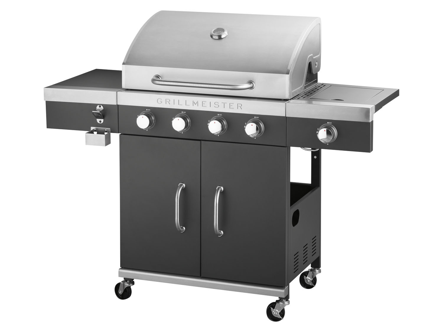 GRILLMEISTER Gasgrill, 4plus1 | 19,7 Brenner, kW LIDL