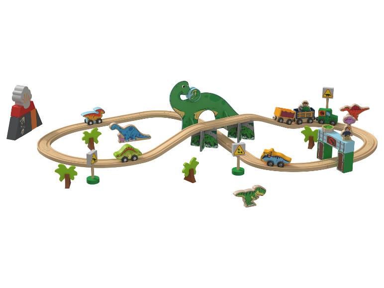 Gehe zu Vollbildansicht: Playtive Eisenbahn-Set »Dinosaurier / Farm«, aus Echtholz - Bild 3