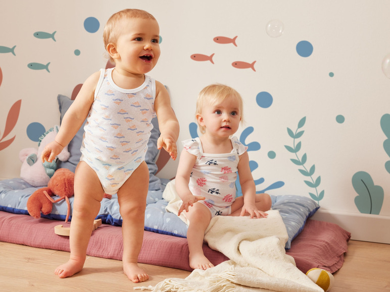 Gehe zu Vollbildansicht: lupilu® Baby Bodies, 2 Stück, leichte Mesh-Qualität - Bild 11