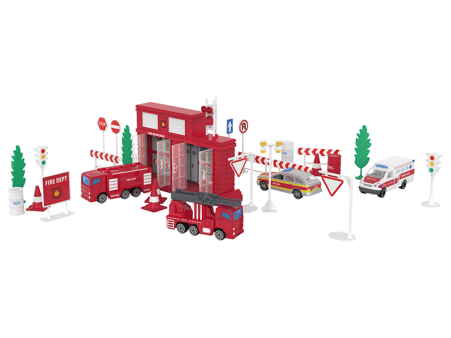 Playtive Die Cast Spieleset Themenwelt (Feuerwache)