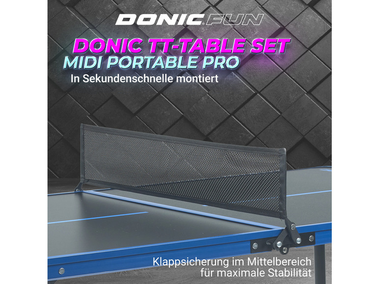 Gehe zu Vollbildansicht: DONIC Tischtennis Set Midi Portable PRO - Bild 6
