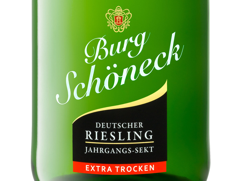 Burg Schöneck Riesling trocken, Deutscher Schaumwein 2021 Sekt extra