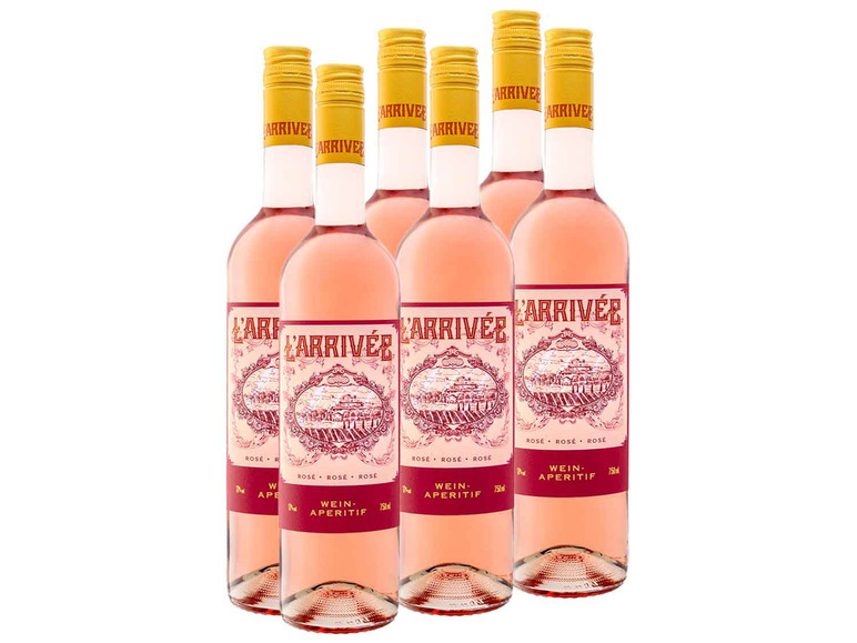 6 x 0,75-l-Flasche L´arrivée rose 17% Vol