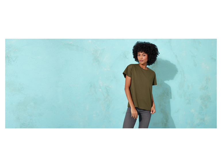 Gehe zu Vollbildansicht: esmara® Damen T-Shirt mit Rundhalsausschnitt - Bild 6