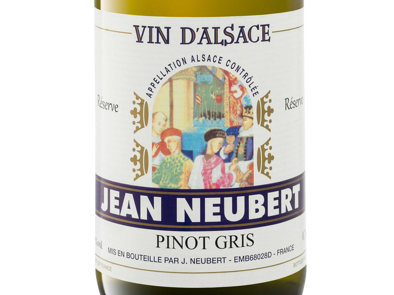 Jean Neubert AOC Pinot Weißwein halbtrocken, Gris Elass Reserve 2021