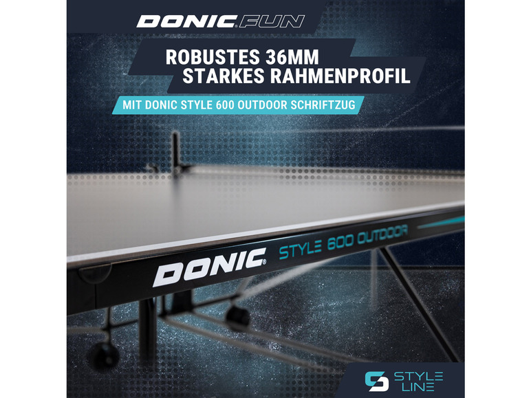 Gehe zu Vollbildansicht: DONIC Tischtennisplatte Style 600 Outdoor - Bild 15