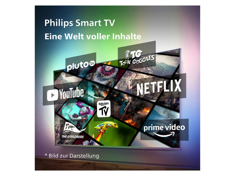 cm »50pus7608/12« Fernseher 126 PHILIPS Smart (50 Zoll) TV