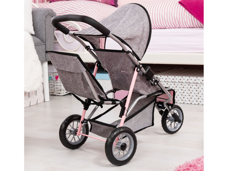 Gehe zu Vollbildansicht: Bayer Design Puppen Zwillings-Jogger »Duo«, mit Sonnendach - Bild 28