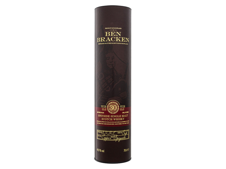 Ben Bracken Speyside Single Malt Scotch Whisky 30 Jahre mit Geschenkbox 41,9% Vol