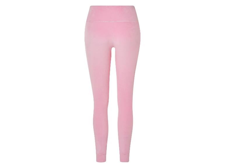 Gehe zu Vollbildansicht: esmara® Damen Velour-Leggings, mit Bündchen - Bild 3