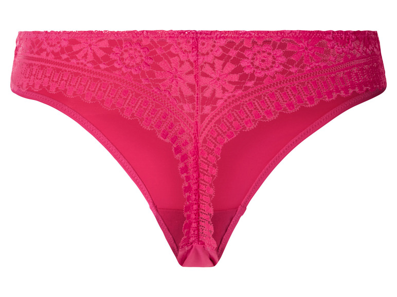 Gehe zu Vollbildansicht: esmara® Damen String, 2 Stück, mit eleganter Spitze - Bild 4