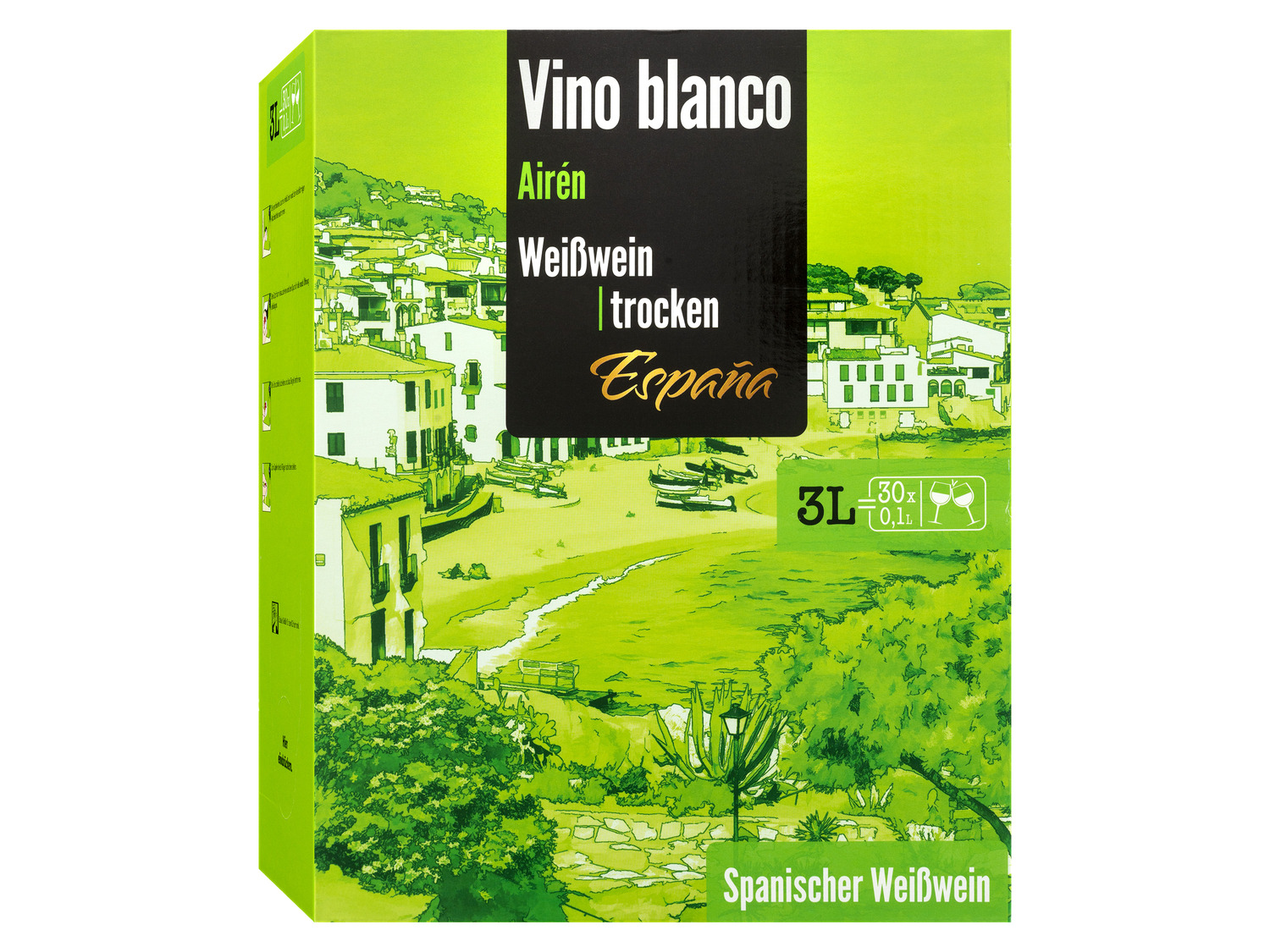 España Airén Wei… Vino 3,0-l-Bag-in-Box, Blanco trocken