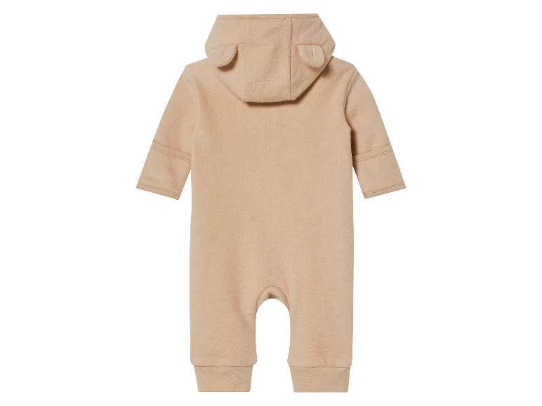 Gehe zu Vollbildansicht: lupilu® Baby-Fleece-Overall, Kapuze mit Öhrchen-Applikation - Bild 4