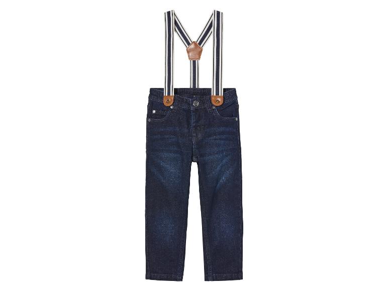 Gehe zu Vollbildansicht: lupilu® Kinder Jeans, Slim Fit, mit Hosenträgern - Bild 4