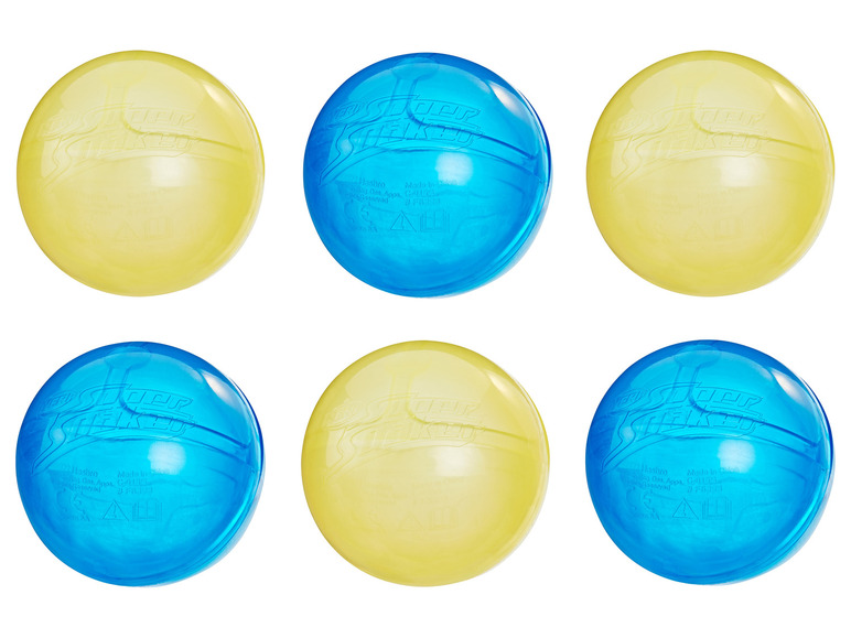 Gehe zu Vollbildansicht: Nerf Super Soaker Hydro Balls, Wasserbomben, 6er-Pack, wiederverwendbar - Bild 2