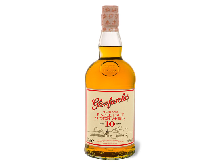 Single Glenfarclas Highland Vol Whisky Malt Scotch 40% Jahre 10