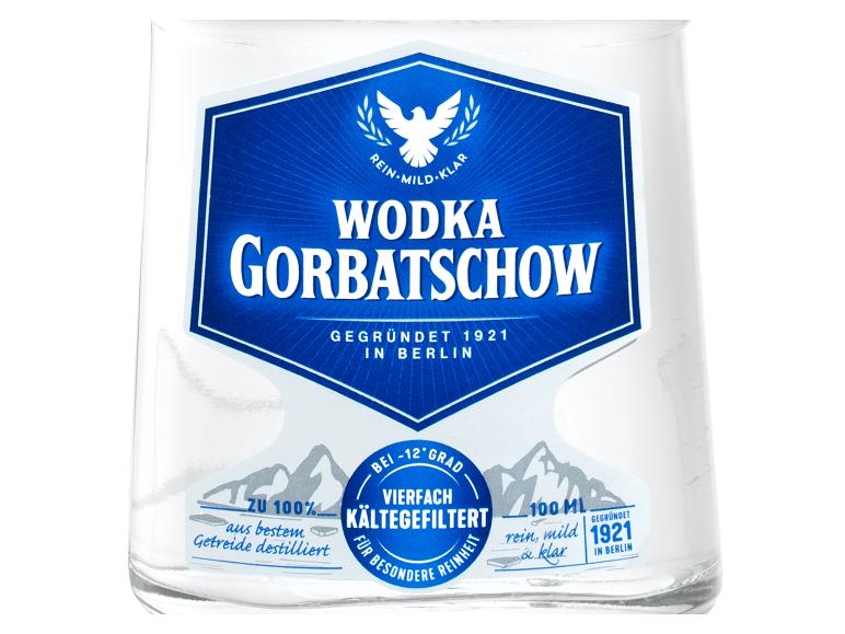 Gehe zu Vollbildansicht: GORBATSCHOW Wodka, 0,1-l-Flasche, 37,5% Vol - Bild 2