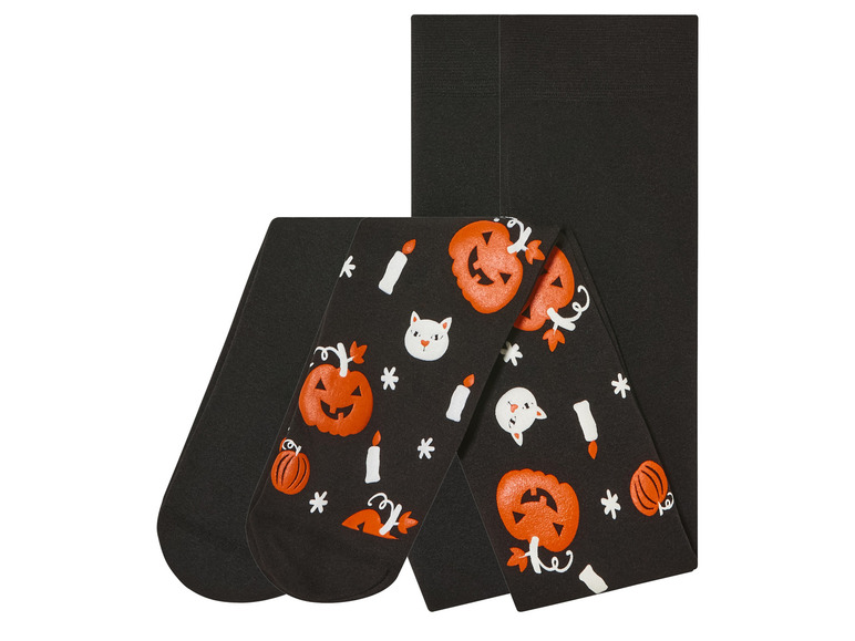 Gehe zu Vollbildansicht: lupilu® Kleinkinder Thermostrumpfhosen, 2 Stück, mit Halloween-Motiv - Bild 6