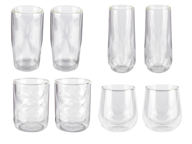 Gehe zu Vollbildansicht: ERNESTO® Doppelwandige Gläser, 2 Stück, aus Borosilikatglas - Bild 1