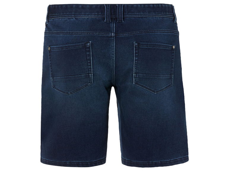 Gehe zu Vollbildansicht: LIVERGY® Herren Sweat-Denim-Shorts, mit Baumwolle - Bild 6