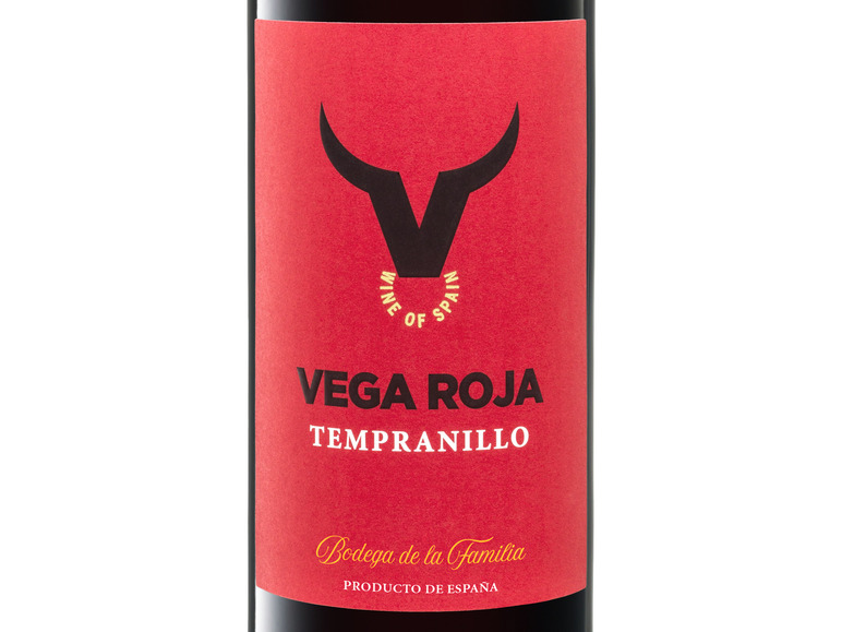 Vega Roja Tempranillo Valdepeñas DO trocken, Rotwein 2021