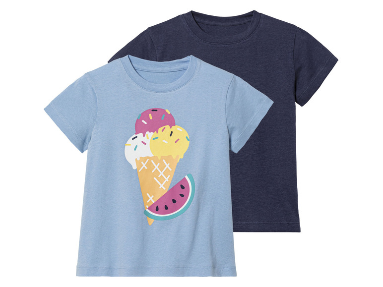 Gehe zu Vollbildansicht: lupilu® Kleinkinder T-Shirts, 2 Stück, aus reiner Baumwolle - Bild 9