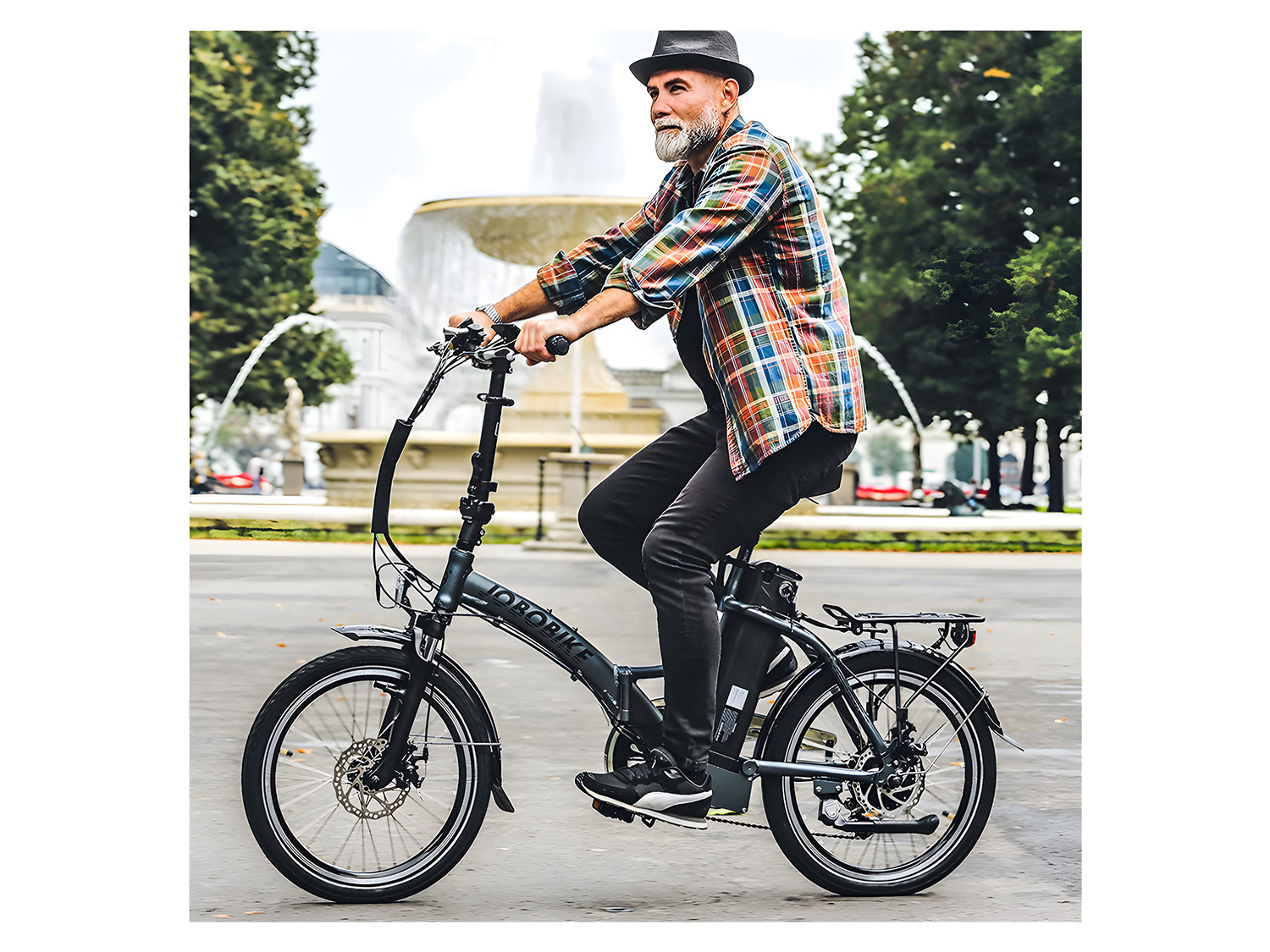 JOBOBIKE E-Bike »Sam«, Zoll LIDL | 20 Komfortsattel