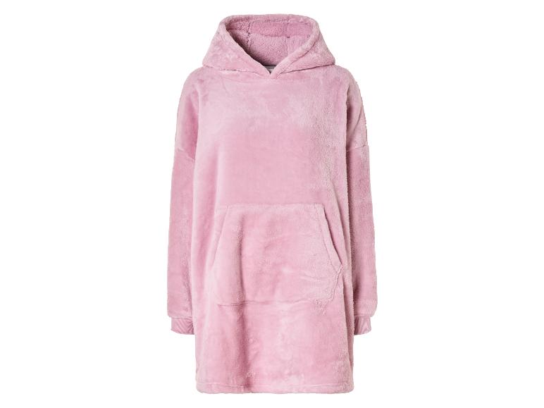 Gehe zu Vollbildansicht: Unisex Oversize-Plüschhoodie, mit Teddyfleece - Bild 5