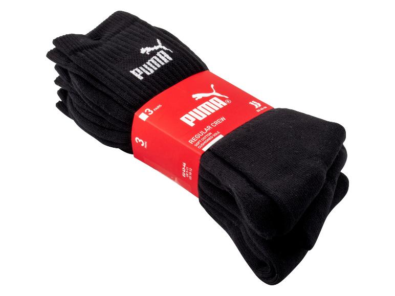 Gehe zu Vollbildansicht: Puma Herren Socken, 3 Paar, mit Logo - Bild 4