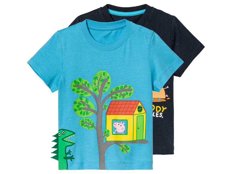 Gehe zu Vollbildansicht: Kleinkinder / Kinder T-Shirts, 2 Stück, aus reiner Baumwolle - Bild 13