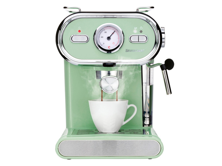 SILVERCREST® KITCHEN TOOLS Espressomaschine »SEM 1100 E1«, mint, 1100 W