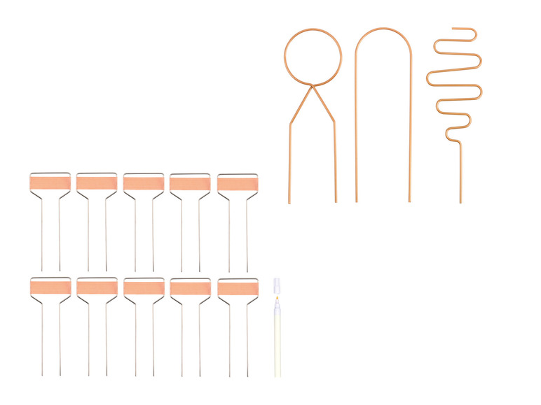 Gehe zu Vollbildansicht: PARKSIDE® Kupfer Pflanzschilder / Rankhilfen - Bild 1