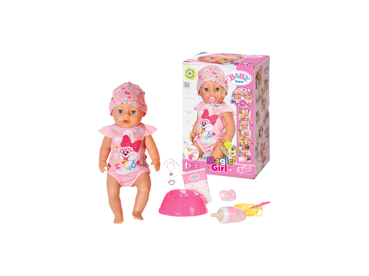 Stubenwagen Baby LIDL Girl«, Born | mit »Magic Puppe