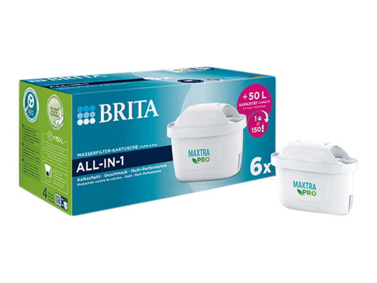 Gehe zu Vollbildansicht: BRITA Wasserfilter-Kartusche Maxtra Pro All-In-One Pack 6 - Bild 1