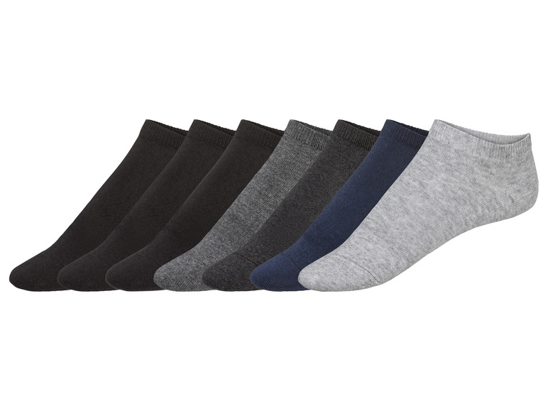 Gehe zu Vollbildansicht: LIVERGY® Herren Sneakersocken, 7 Paar, mit hohem Bio-Baumwollanteil - Bild 4