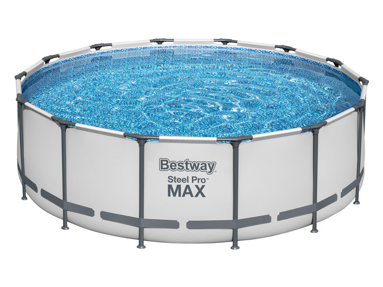 Bestway Steel Pro MAX™ Frame Pool Komplett-Set mit Filterpumpe, Ø 427 x 122 cm