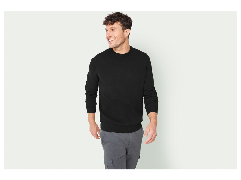 Gehe zu Vollbildansicht: LIVERGY® Herren Grobstrickpullover mit Ripp-Bündchen - Bild 9