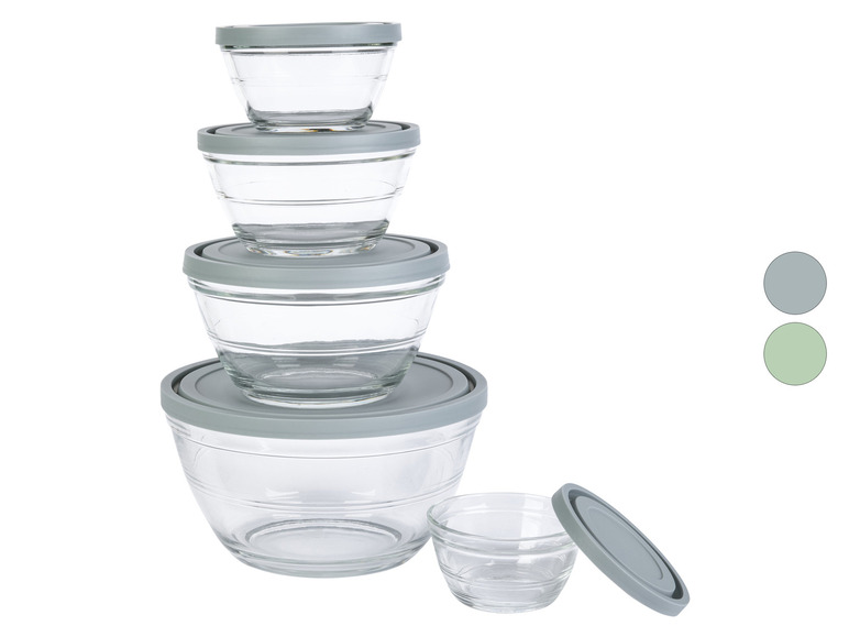 LIVARNO home Glasschüssel-Set, 5 Stück