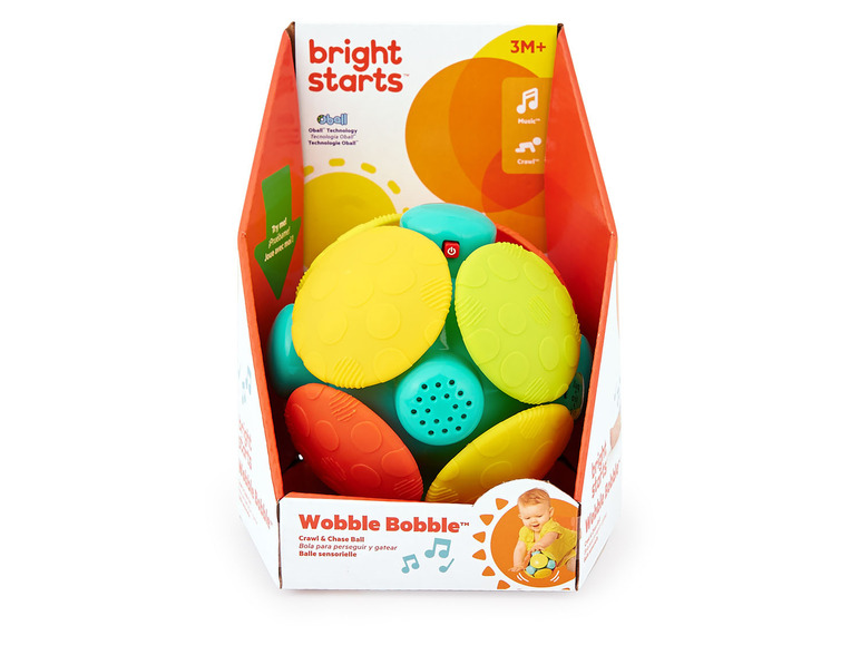 Bright Starts™ Oball »Wobble Bobble«, Geräuschen mit lustigen