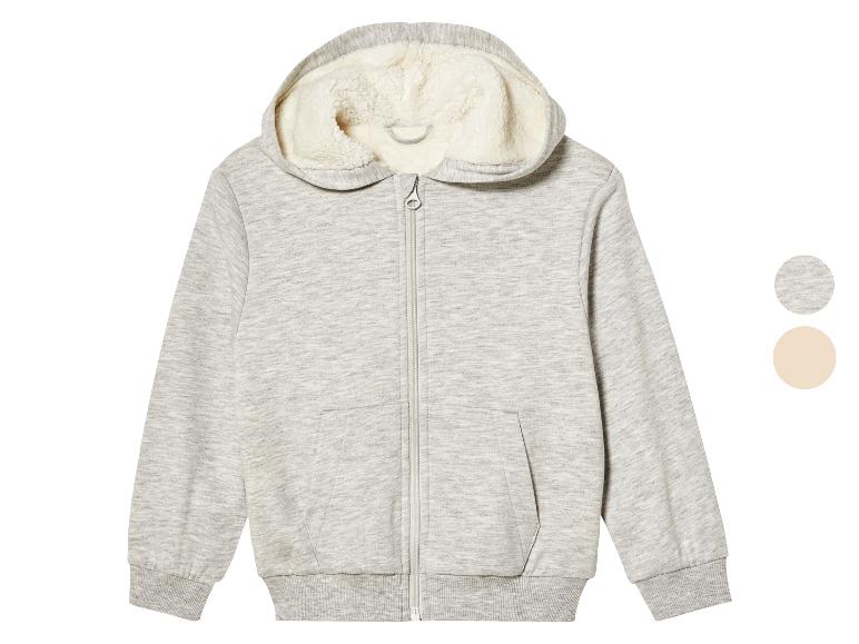 Gehe zu Vollbildansicht: lupilu® Kinder Sweatjacke, mit Teddyfutter - Bild 1