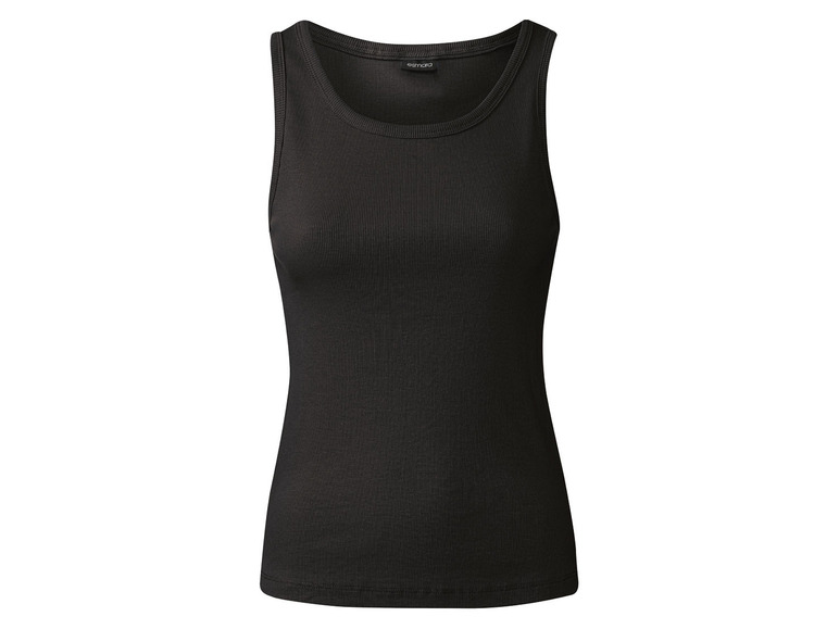 Gehe zu Vollbildansicht: esmara® Damen Tops, 2 Stück, in anschmiegsamer Ripp-Qualität - Bild 4