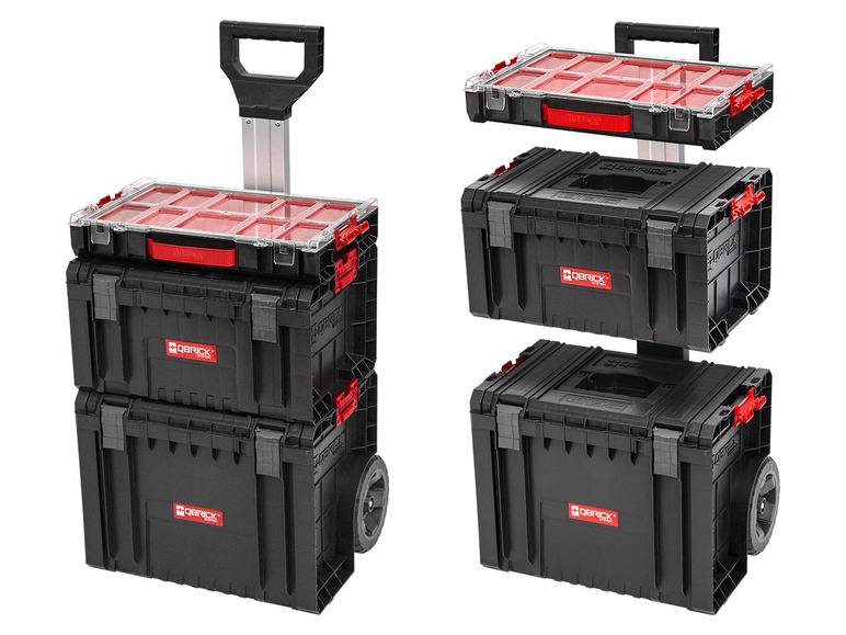 »PRO Cart« Toolbox PRO PRO + Werkzeugwagen-Set + Organizer 100 System Qbrick