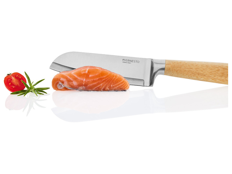 Gehe zu Vollbildansicht: ERNESTO® Messer mit Bambus-Griff, Edelstahl-Griff - Bild 15