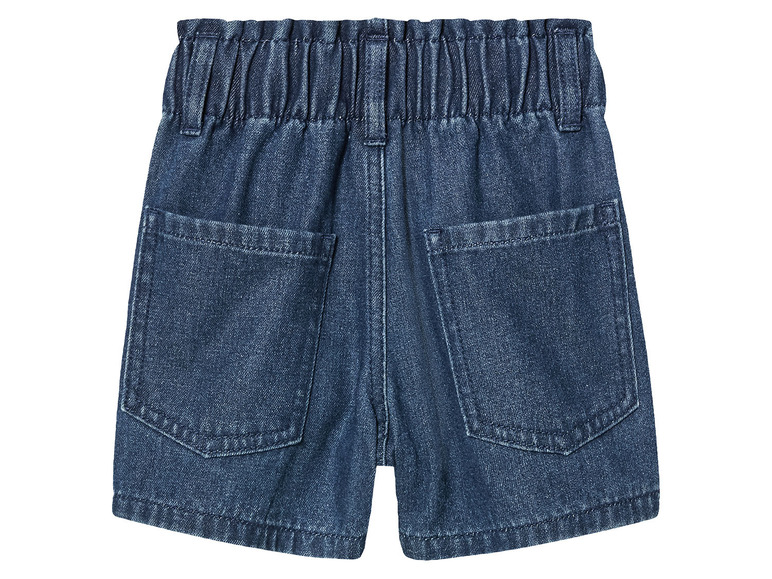 Gehe zu Vollbildansicht: lupilu® Kleinkinder Denim Paperbagshorts aus reiner Baumwolle - Bild 3