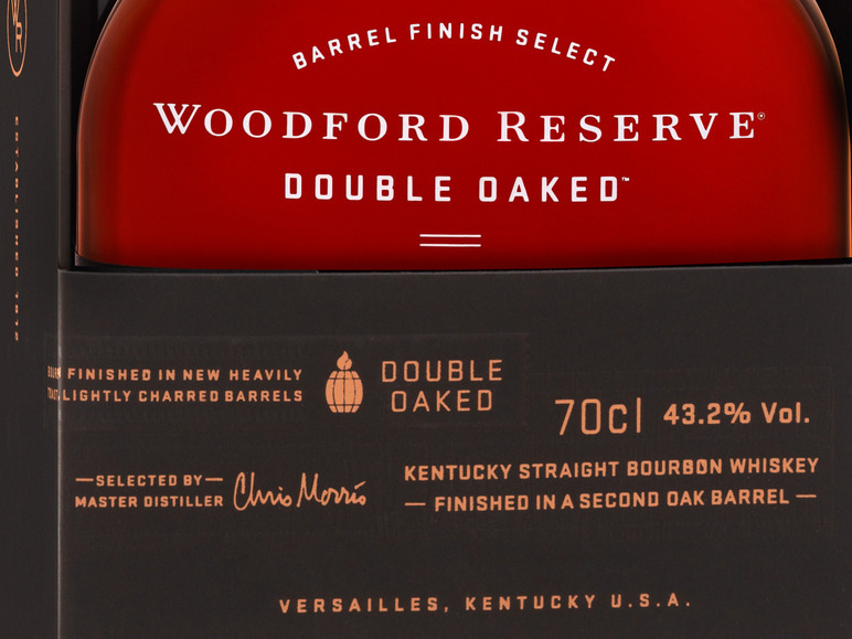 Woodford Reserve Double Oaked mit Bourbon Vol Kentucky Whiskey Straight Geschenkbox 43,2