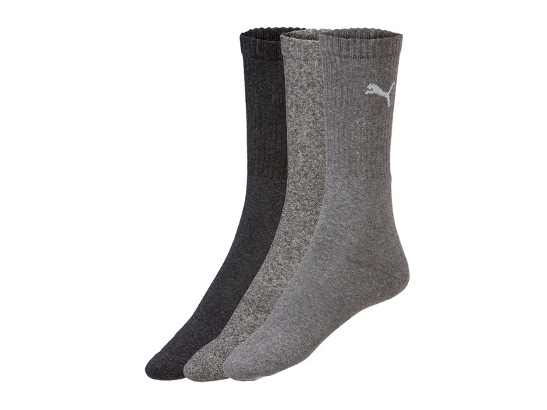 Gehe zu Vollbildansicht: Puma Herren Socken, 3 Paar, mit gepolsterter Sohle - Bild 7